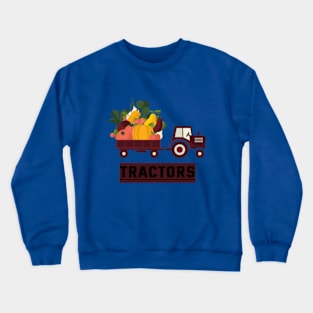 Easily Distracted By Tractors. Crewneck Sweatshirt